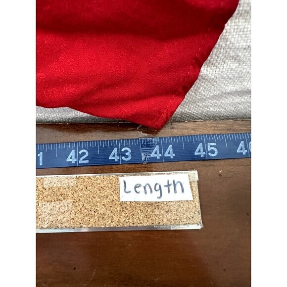 H&M Jacquard Weave Dress Women's Size 0 V Neck Wrap Over Red - Picture 6 of 16